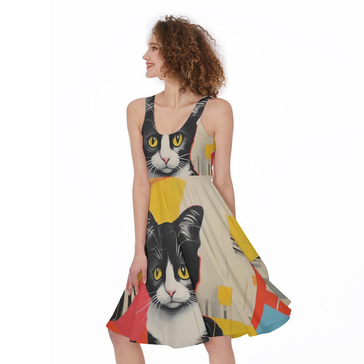 All-Over Print Women's Sleeveless Dress