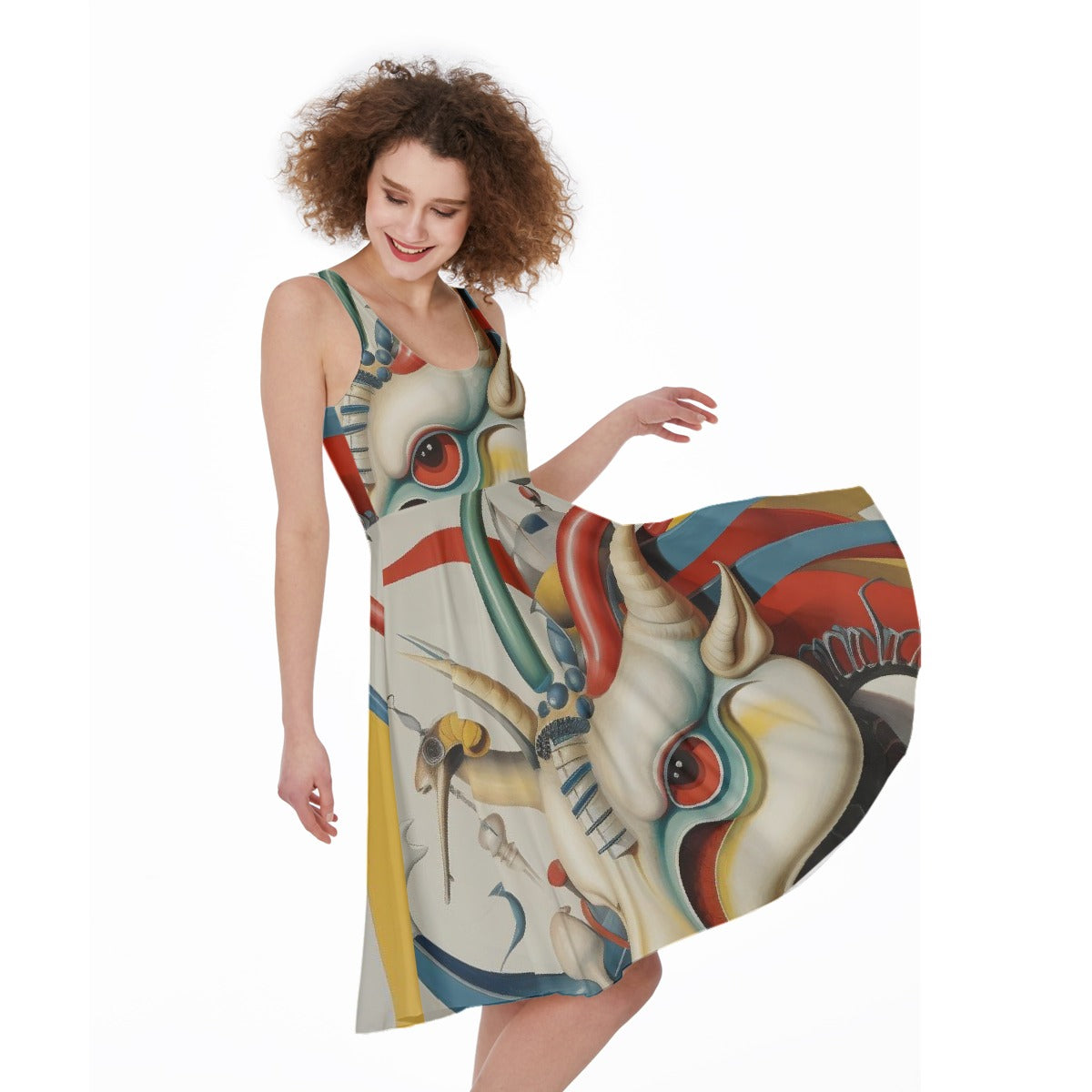 All-Over Print Women's Sleeveless Dress