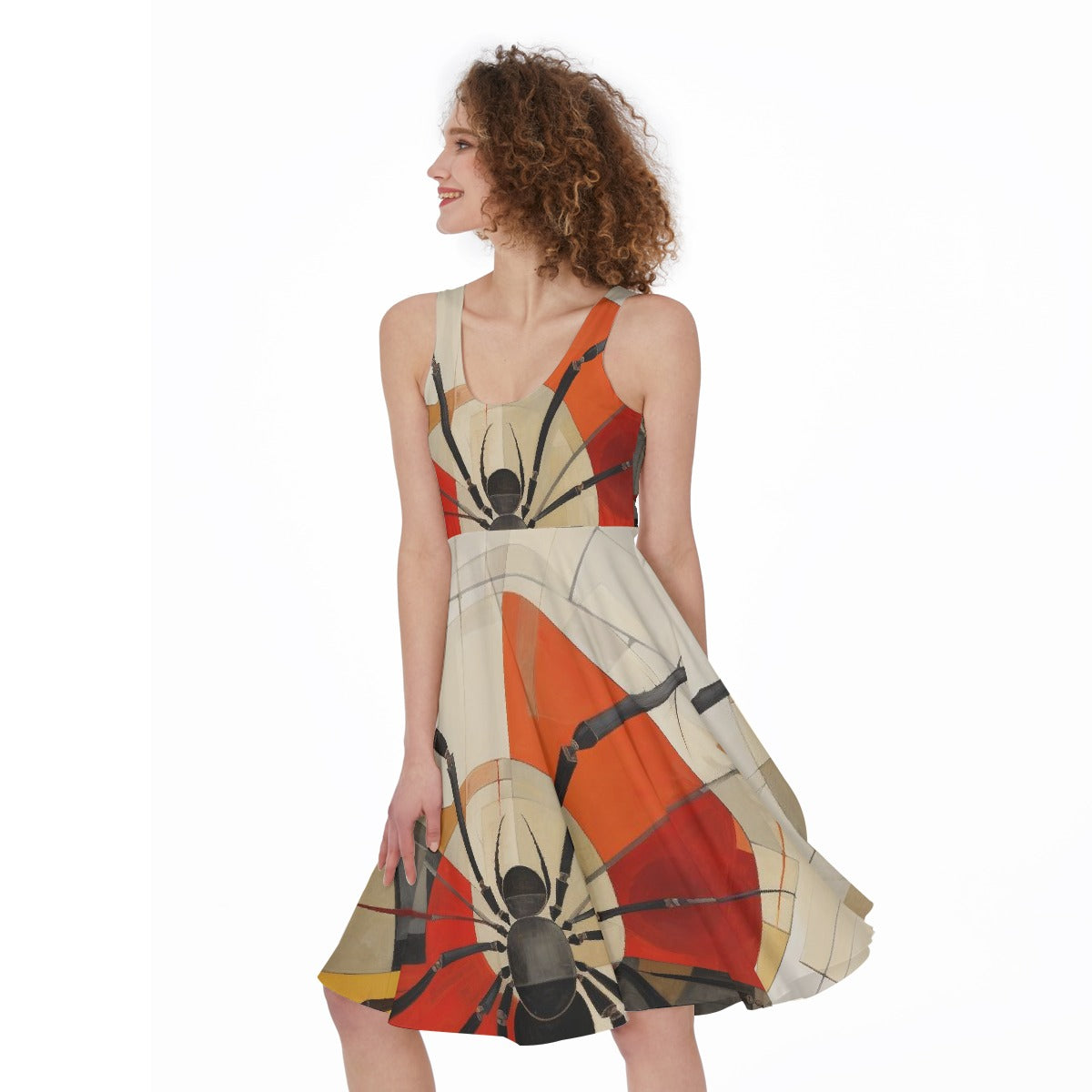 All-Over Print Women's Sleeveless Dress