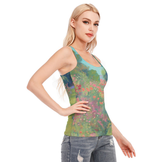All-Over Print Women's Racer Vest | 190GSM Cotton