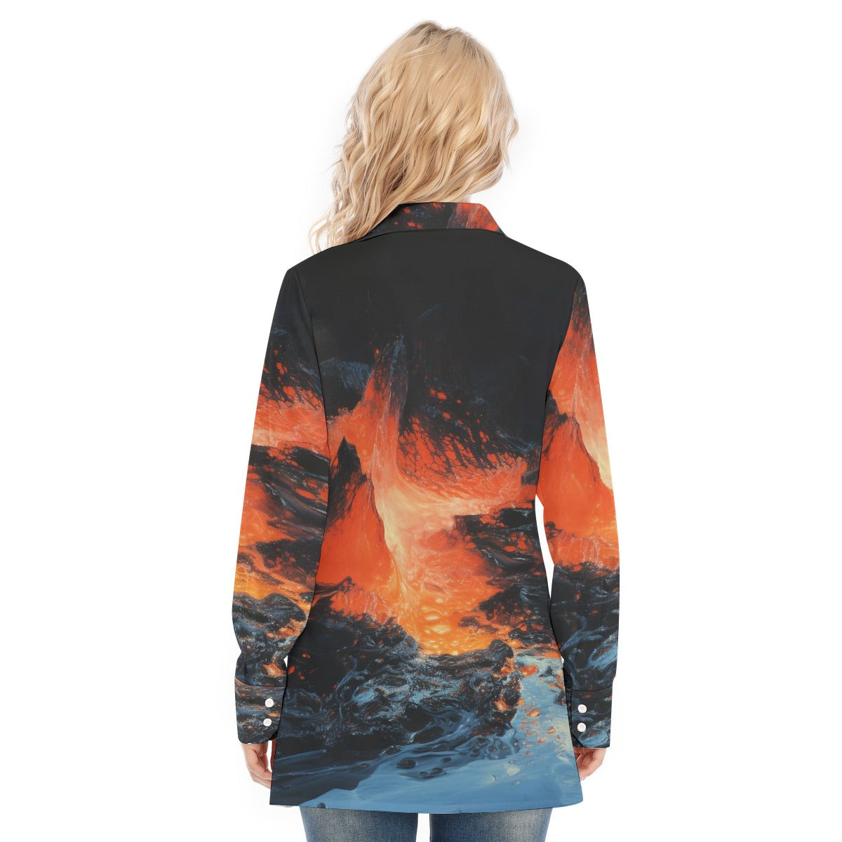 All-Over Print Women's Long Shirt