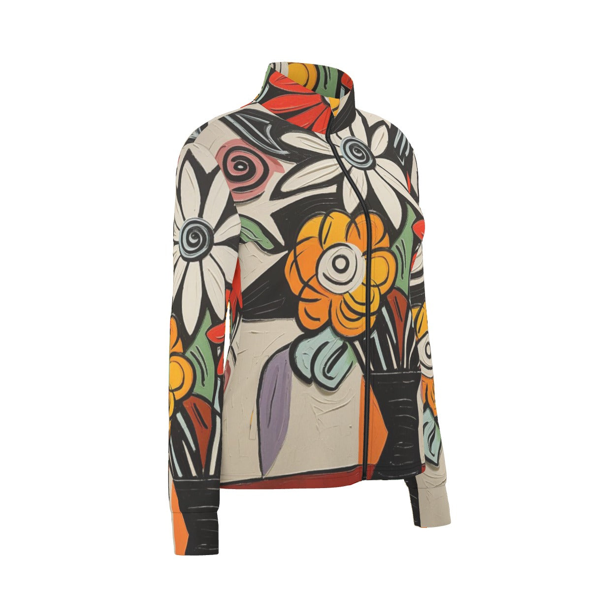 All-Over Print Women's Long Sleeve Thumbhole Jacket