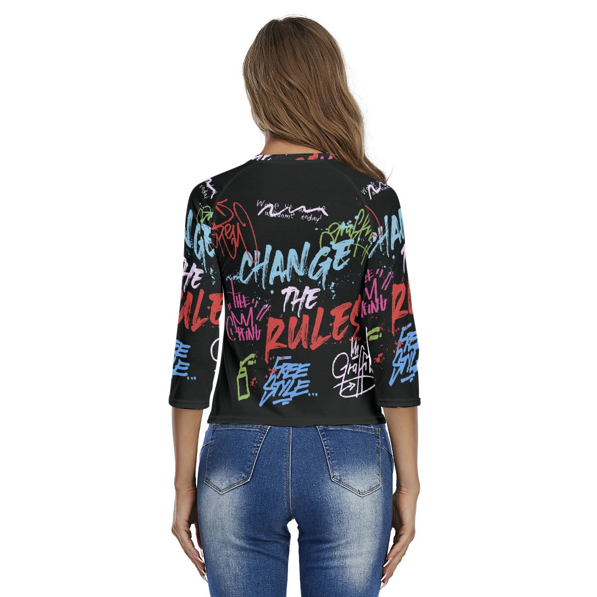 All-Over Print Women's Raglan Sleeves T-shirts