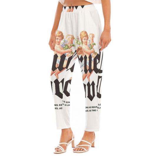 All-Over Print Women's Loose Straight-leg Pants