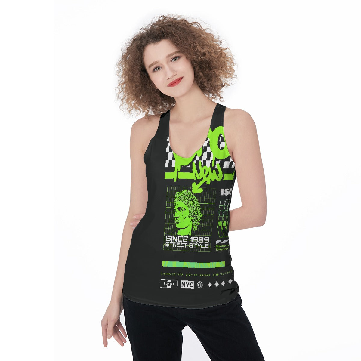 All-Over Print Women's Racerback Tank Top