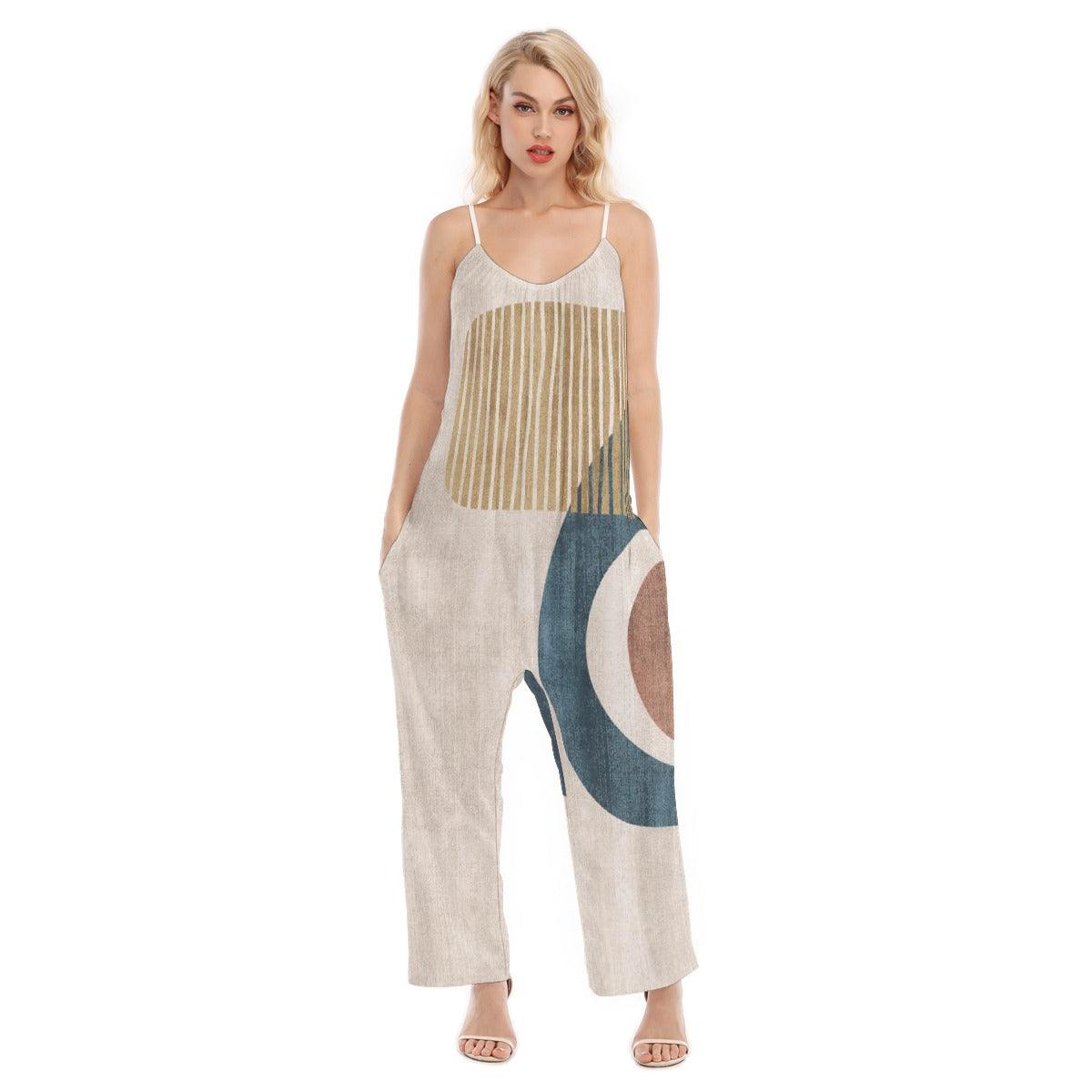 All-Over Print Women's Loose Cami Jumpsuit