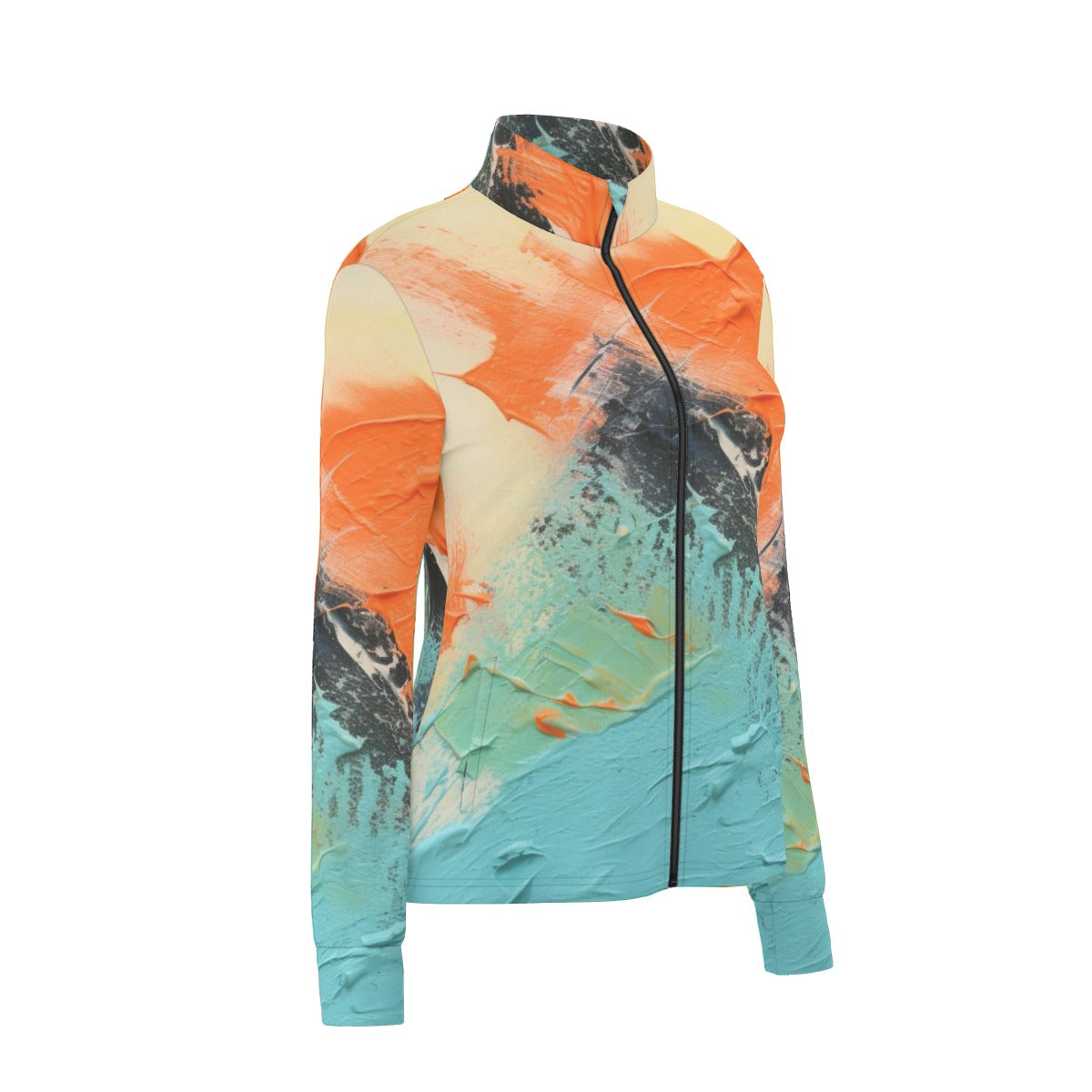 All-Over Print Women's Long Sleeve Thumbhole Jacket