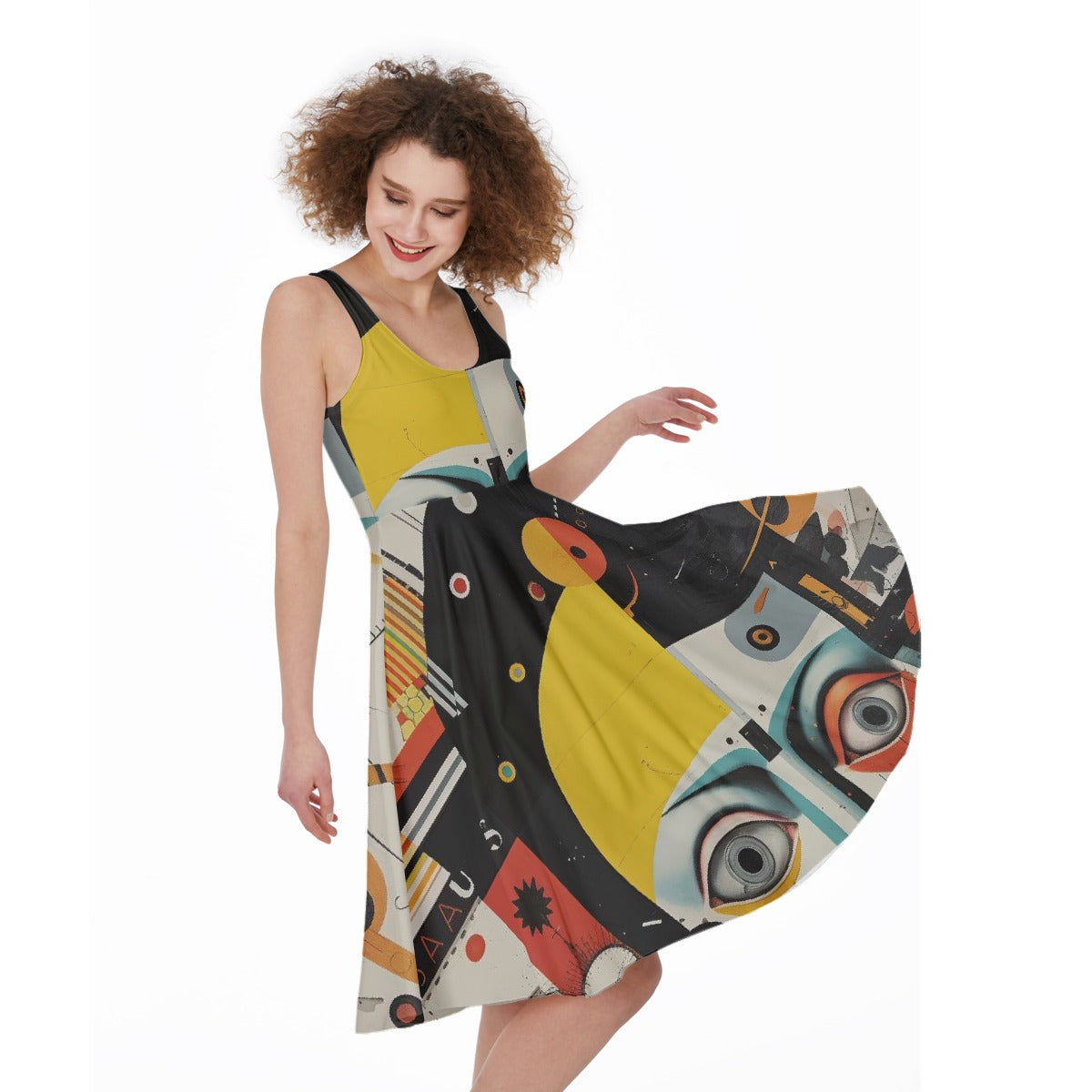All-Over Print Women's Sleeveless Dress