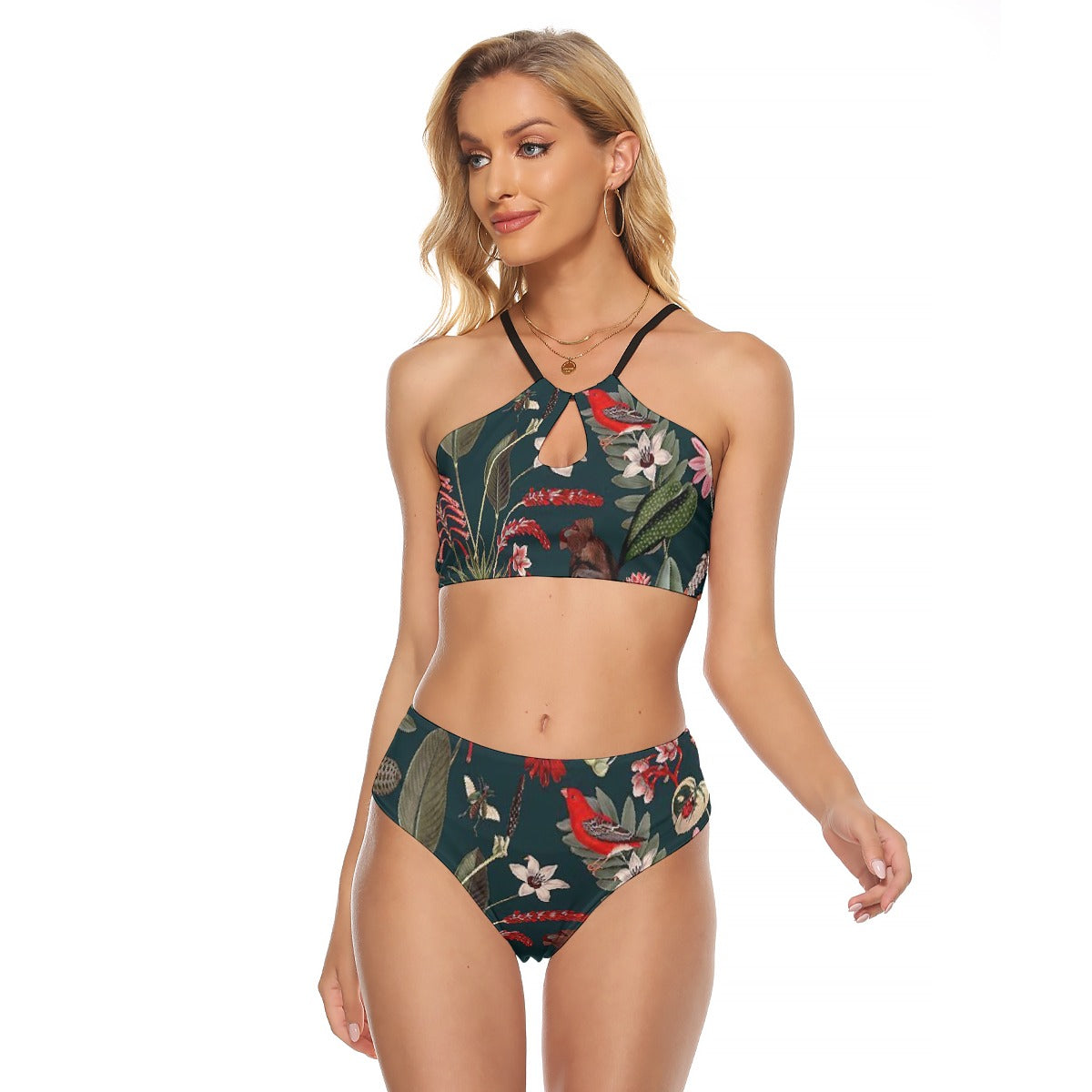 All-Over Print Women's Cami Keyhole One-piece Swimsuit