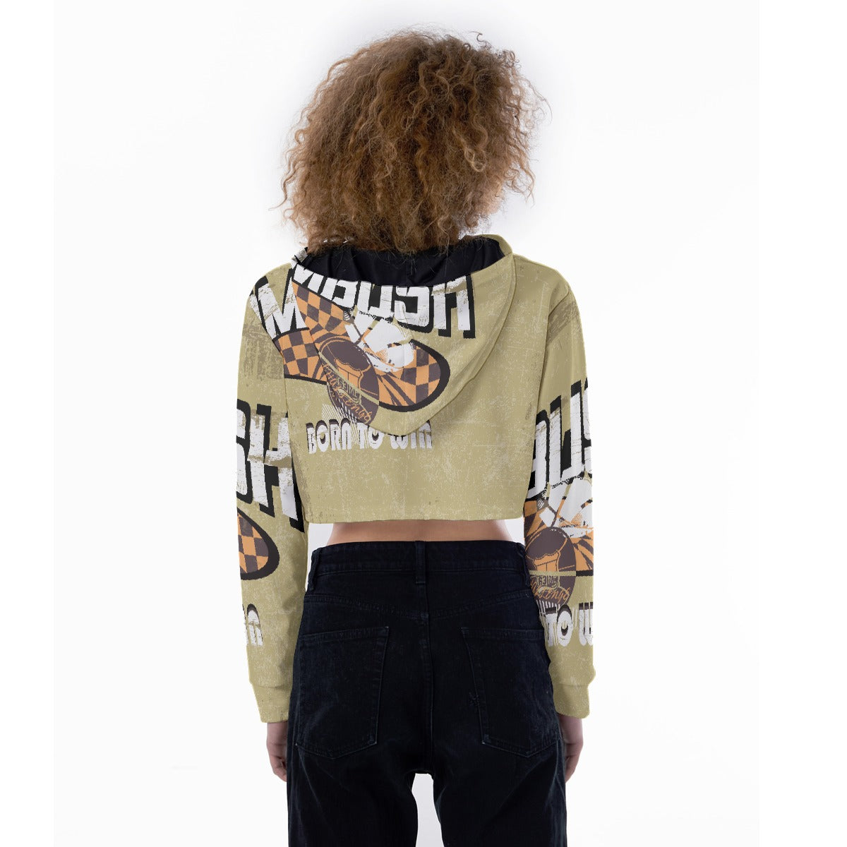 All-Over Print Women's Crop Top Hoodie