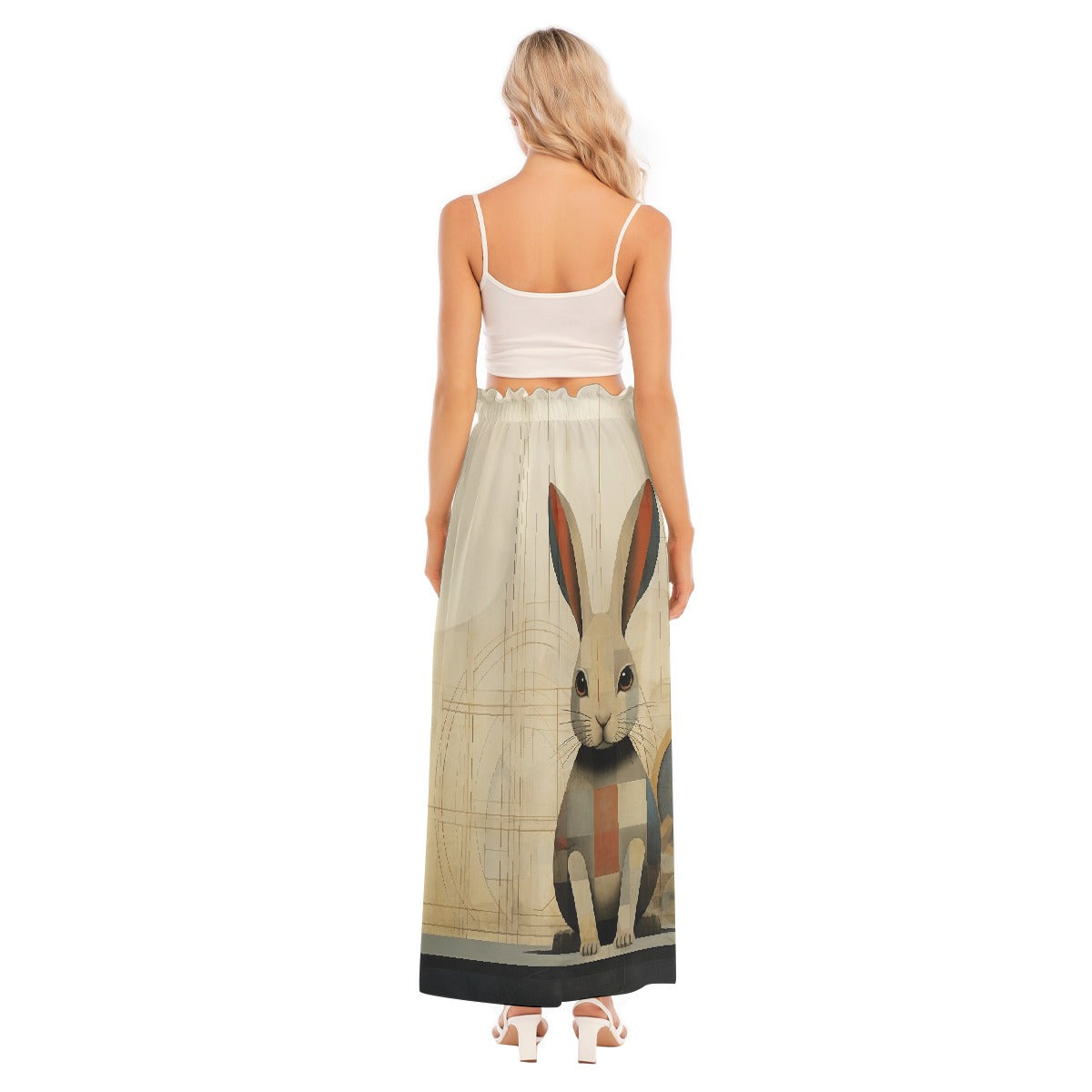 All-Over Print Women's Side Split Skirt
