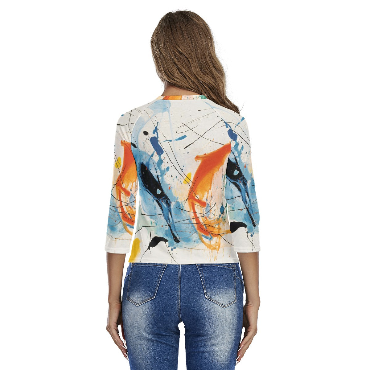All-Over Print Women's Raglan Sleeves T-shirts