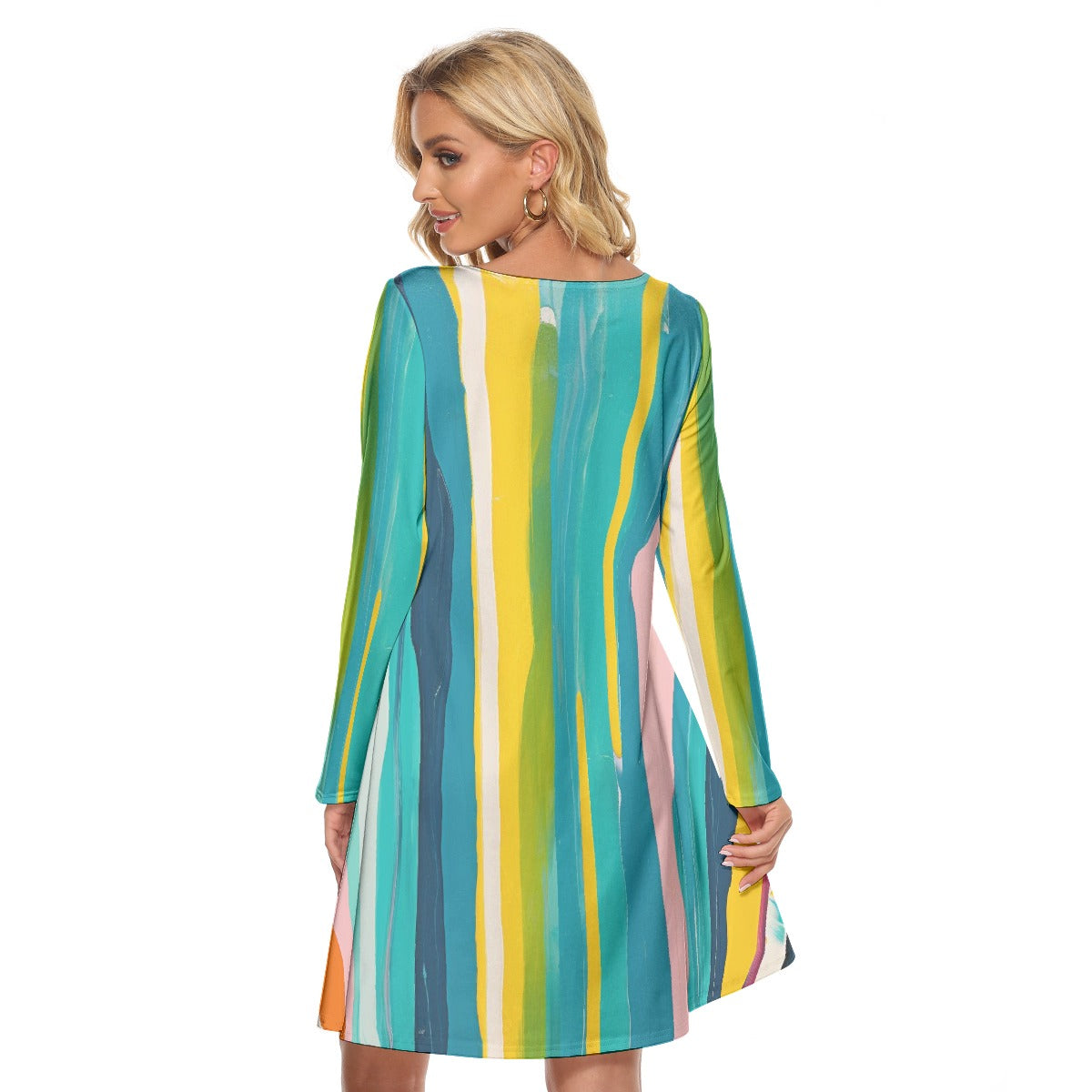 All-Over Print Women's Crew Neck Dress