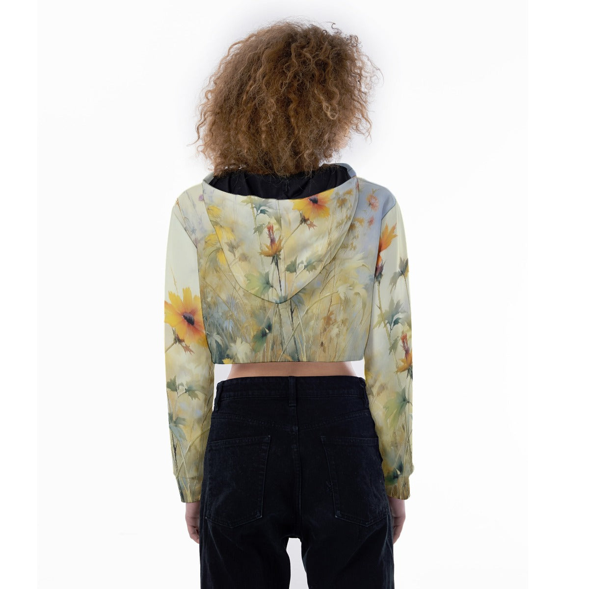 All-Over Print Women's Crop Top Hoodie