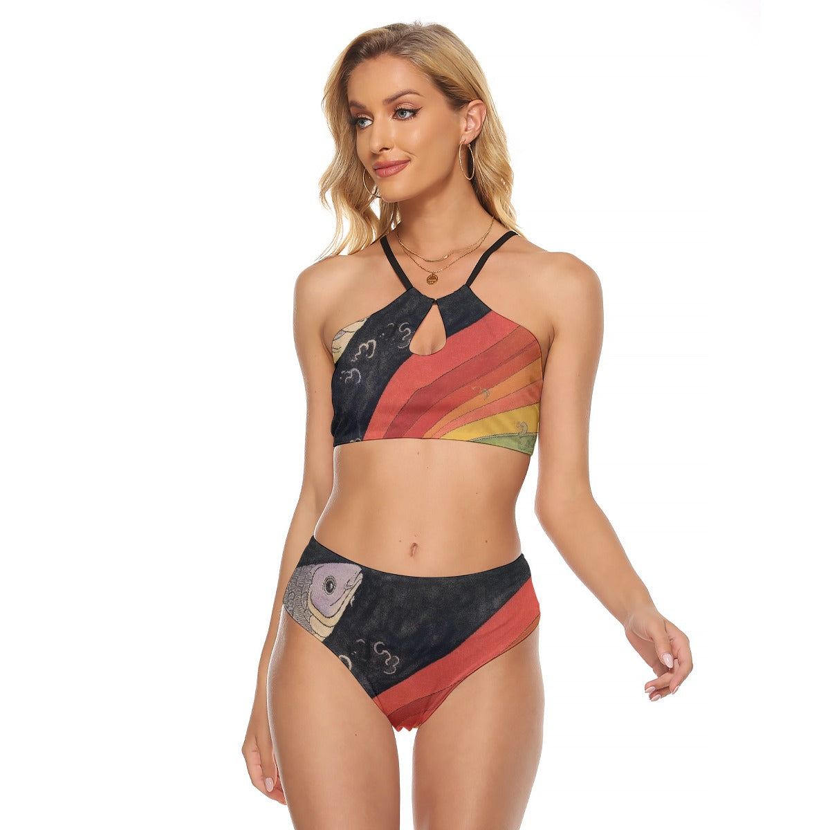 All-Over Print Women's Cami Keyhole One-piece Swimsuit