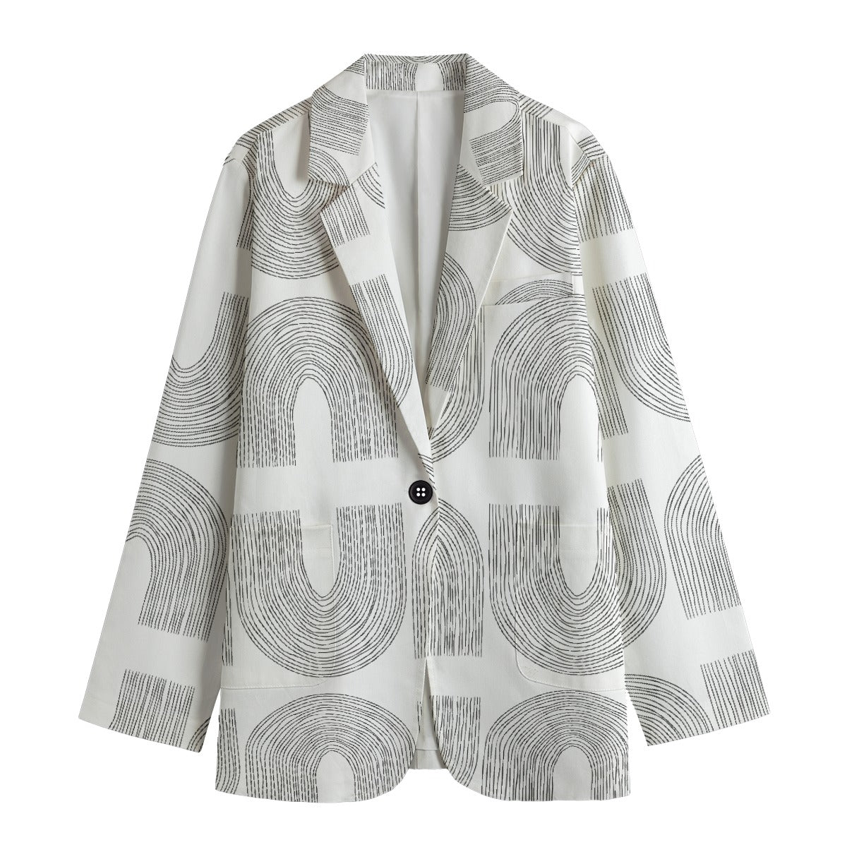All-Over Print Women's Leisure Blazer
