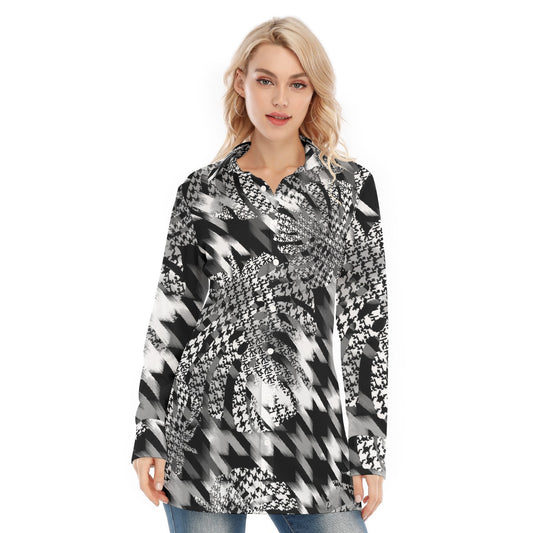All-Over Print Women's Long Shirt