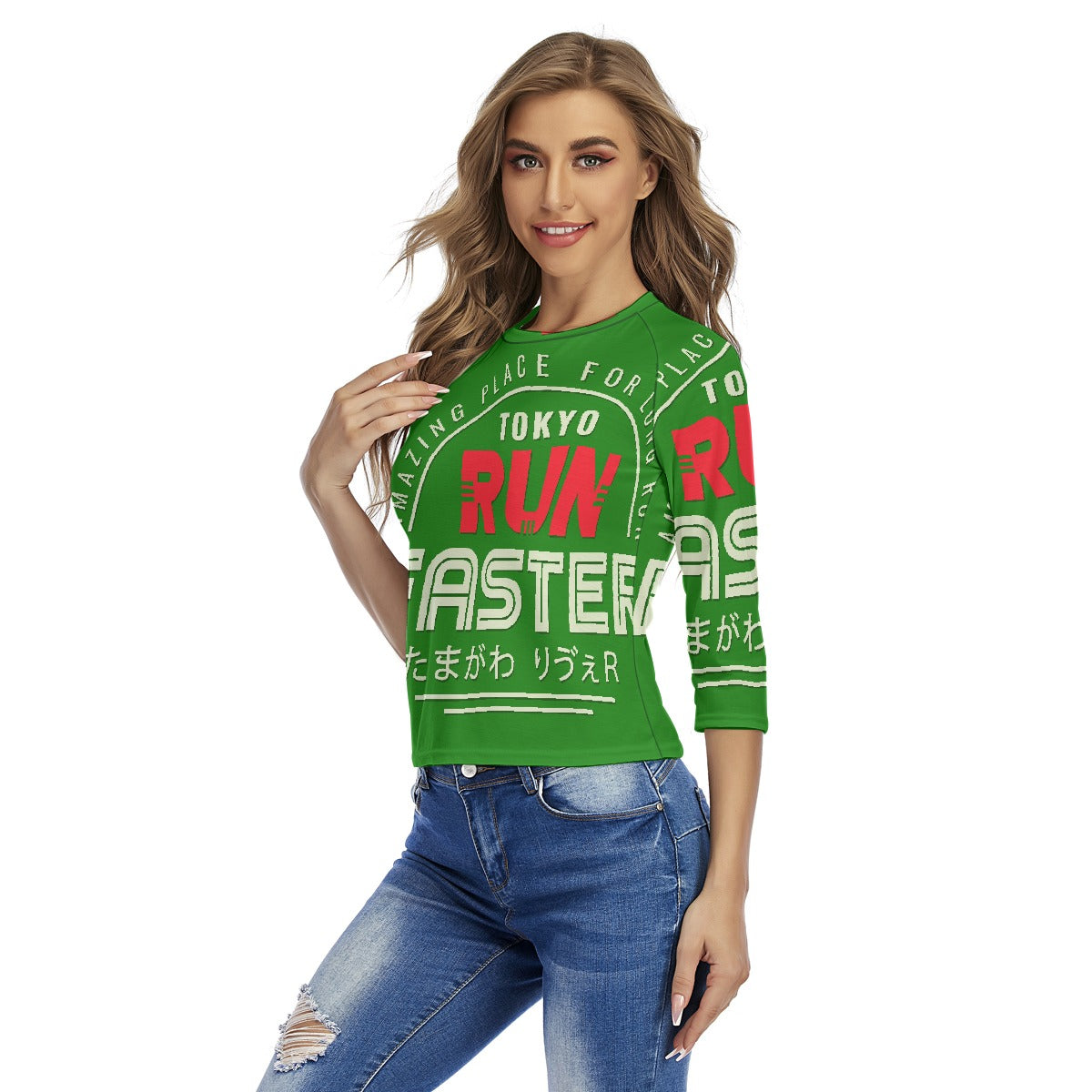 All-Over Print Women's Raglan Sleeves T-shirts