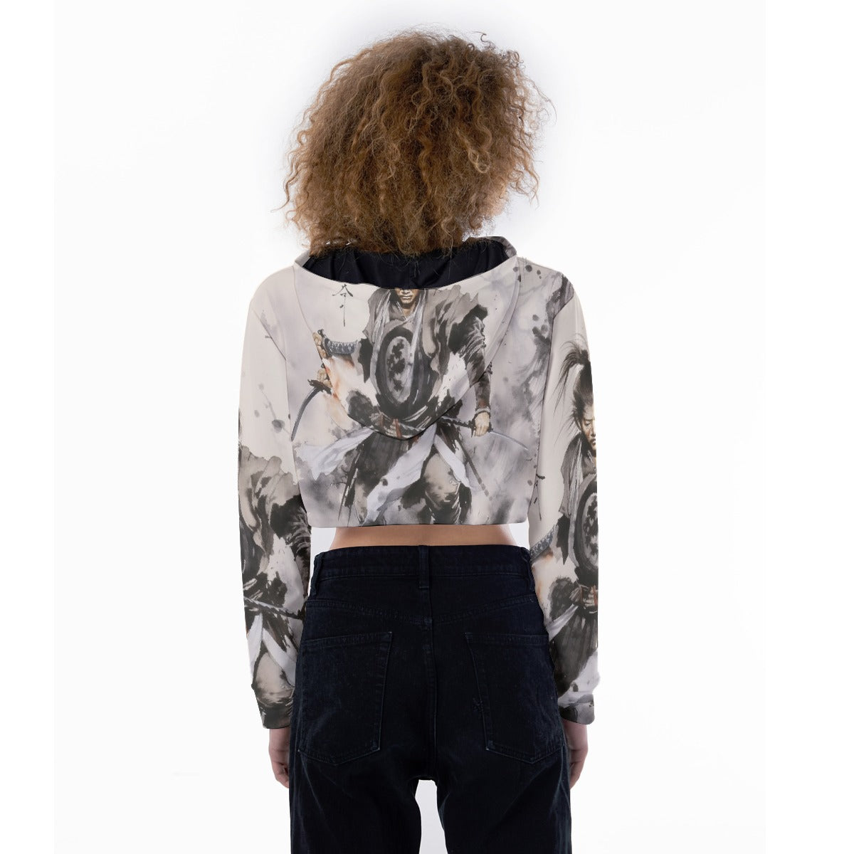 All-Over Print Women's Crop Top Hoodie