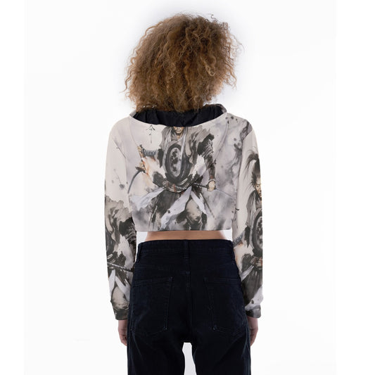 All-Over Print Women's Crop Top Hoodie