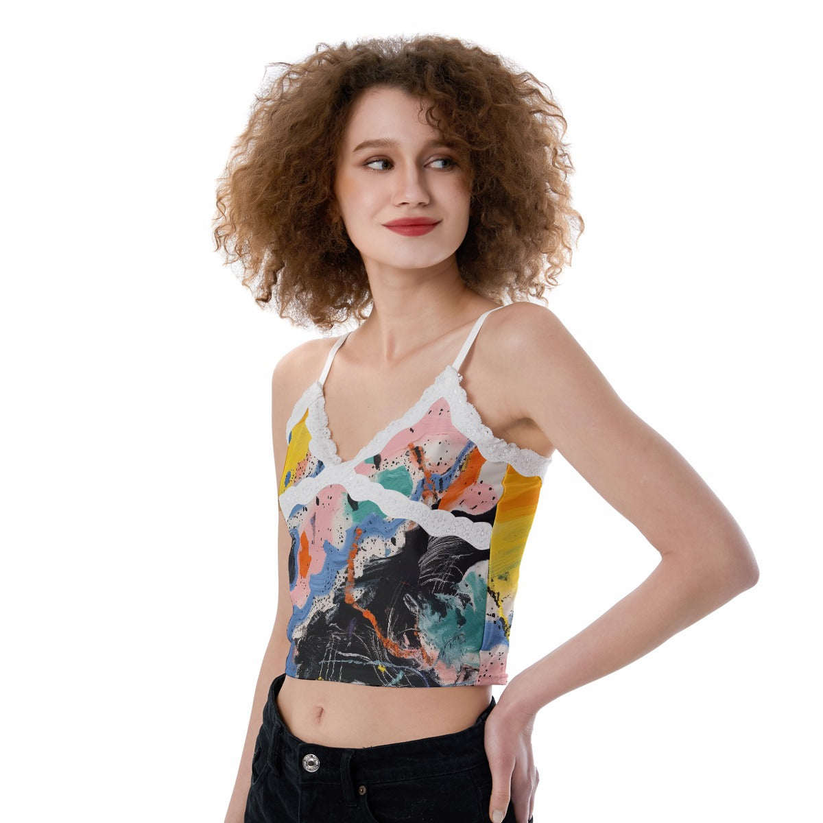 All-Over Print Women's Lace Camisole