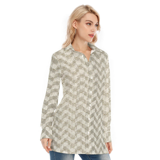 All-Over Print Women's Long Shirt