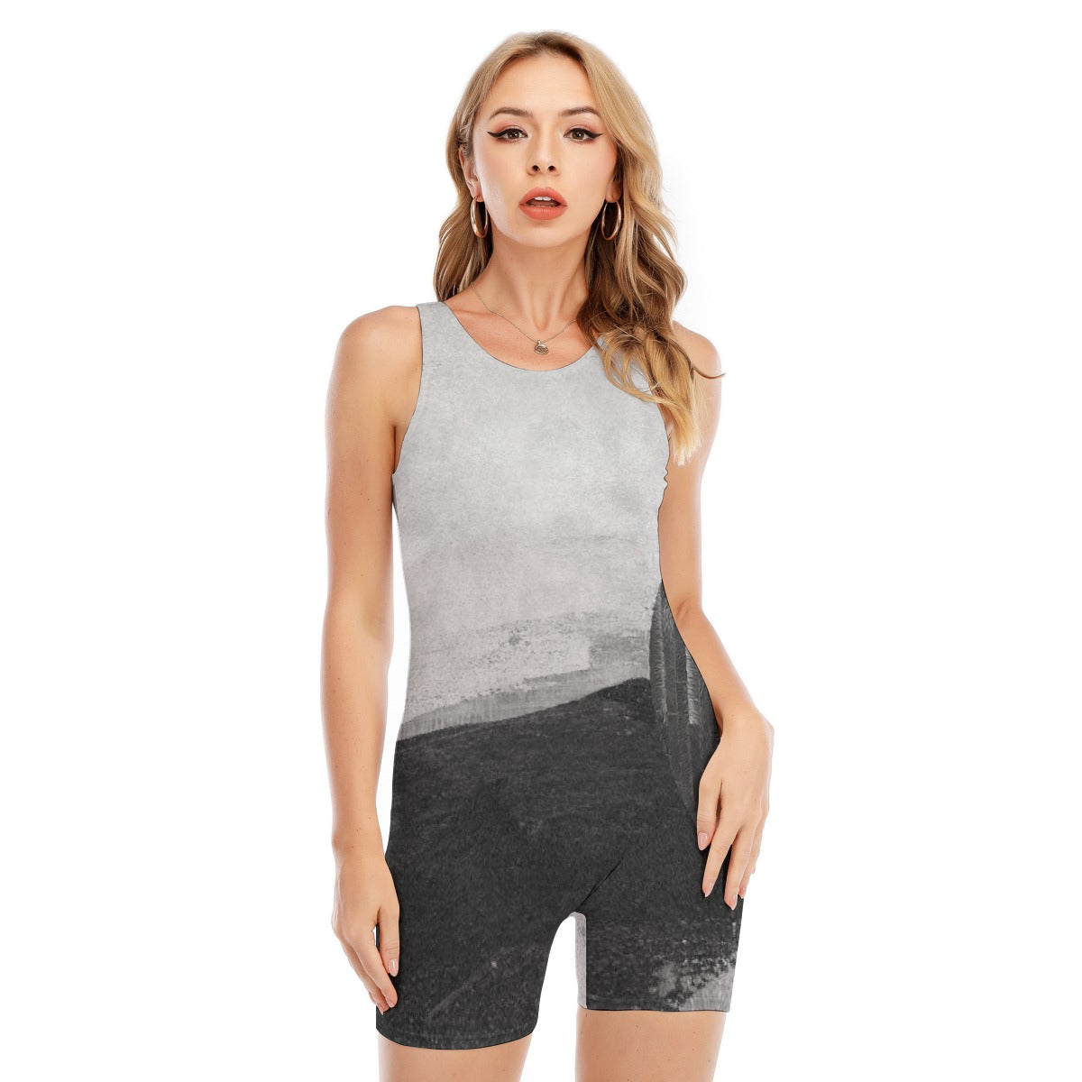 All-Over Print Women's Sleeveless One-piece Swimsuit