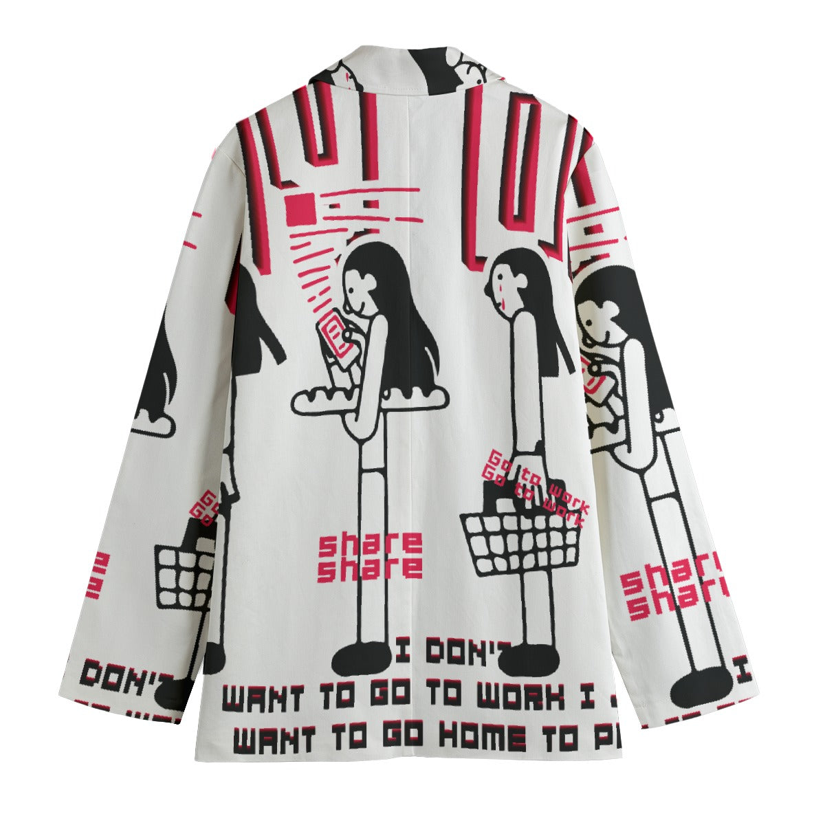 All-Over Print Women's Leisure Blazer