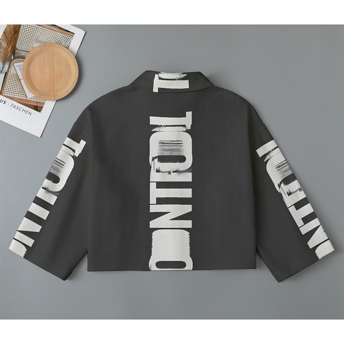 All-Over Print Women's Cropped Jacket | 245GSM Cotton