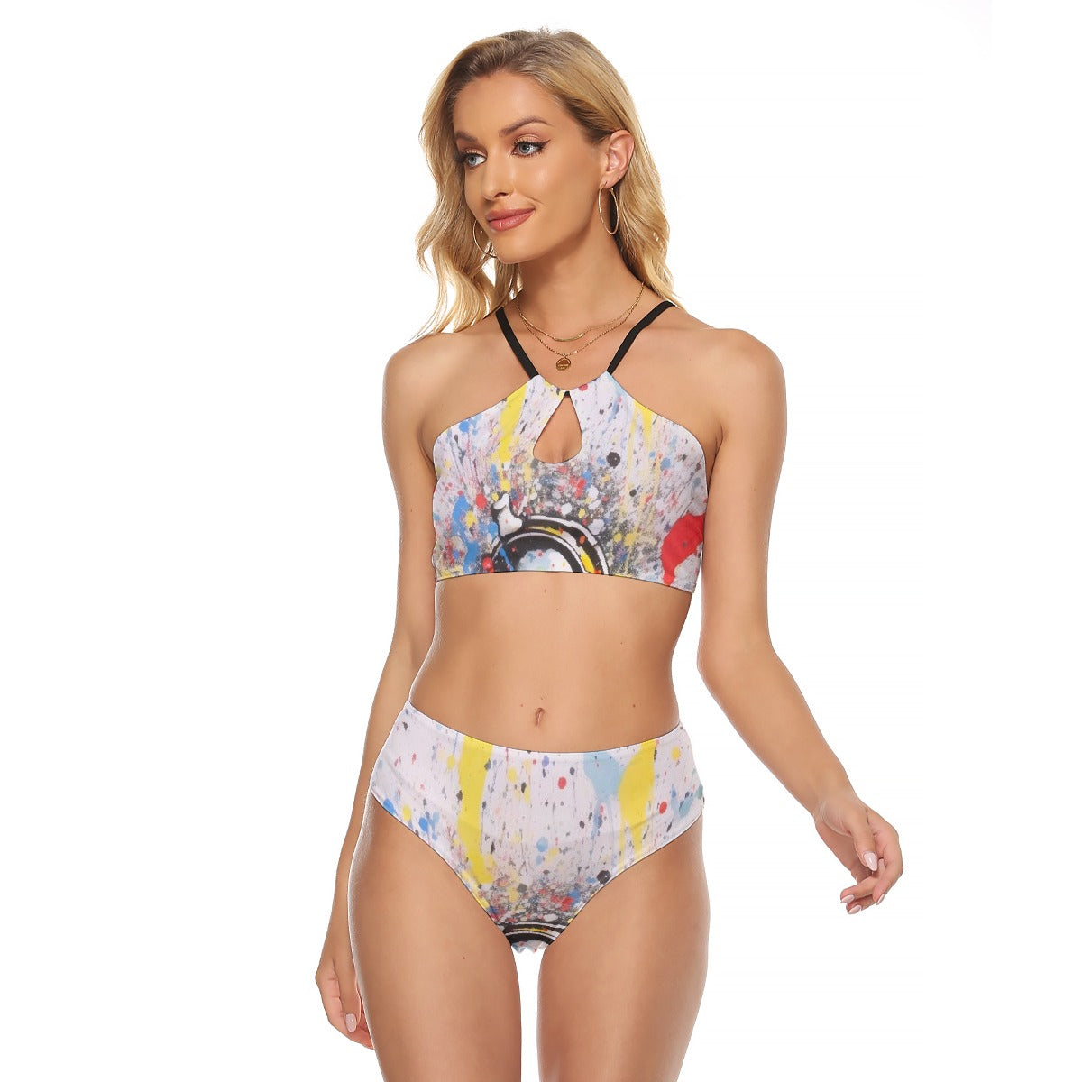 All-Over Print Women's Cami Keyhole One-piece Swimsuit