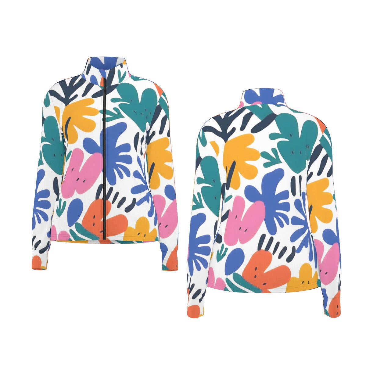 All-Over Print Women's Long Sleeve Thumbhole Jacket