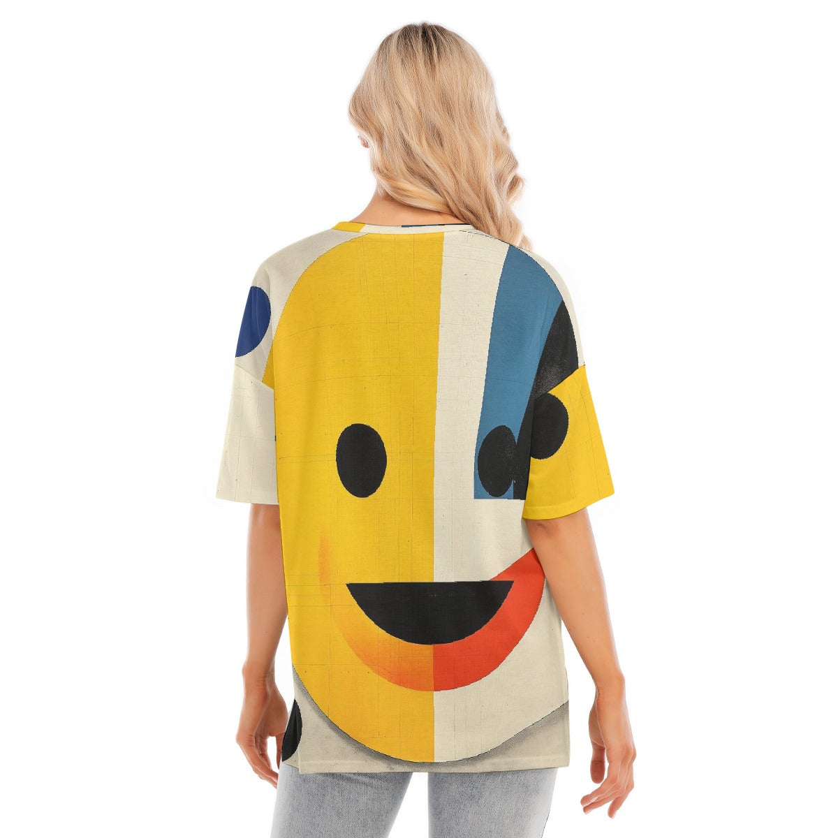 All-Over Print Women's Short Sleeves T-shirt With Hem Split