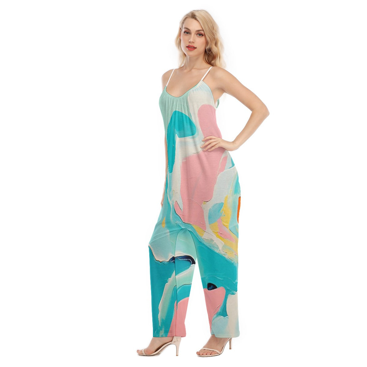 All-Over Print Women's Loose Cami Jumpsuit