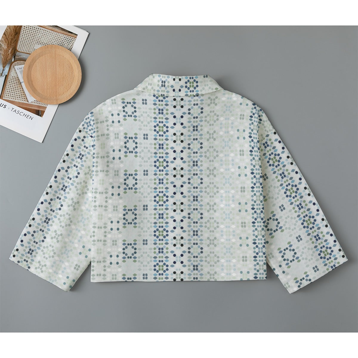 All-Over Print Women's Cropped Jacket | 245GSM Cotton