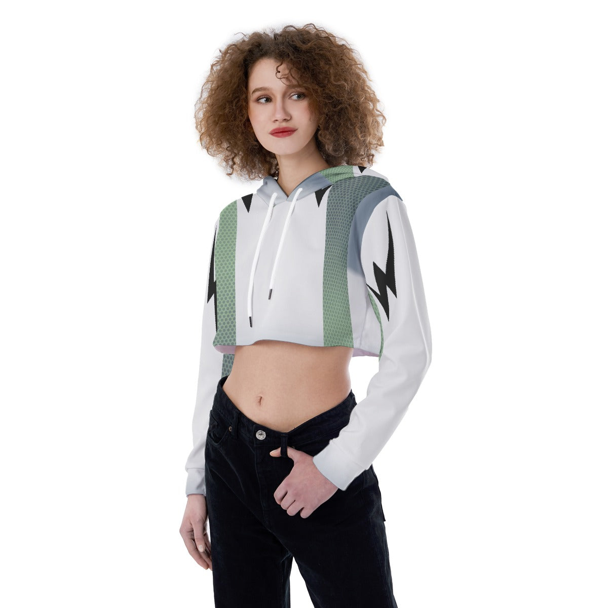 All-Over Print Women's Crop Top Hoodie