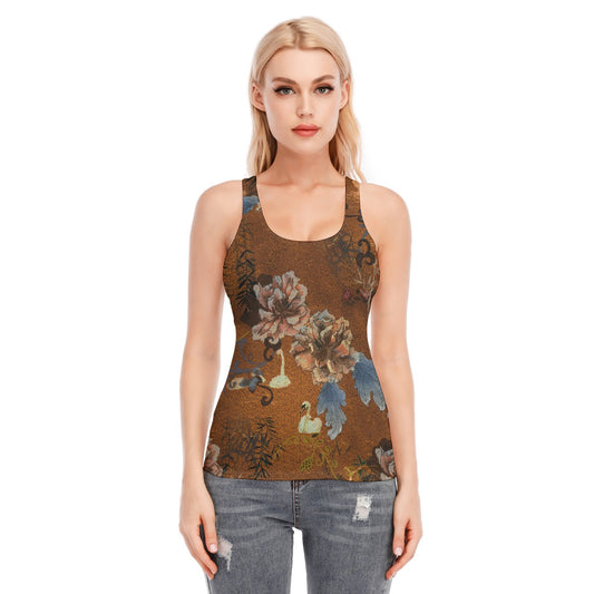 All-Over Print Women's Racer Vest | 190GSM Cotton