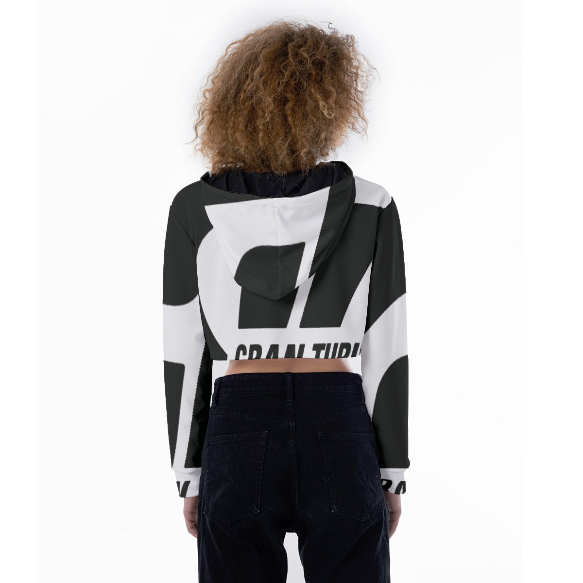 All-Over Print Women's Crop Top Hoodie