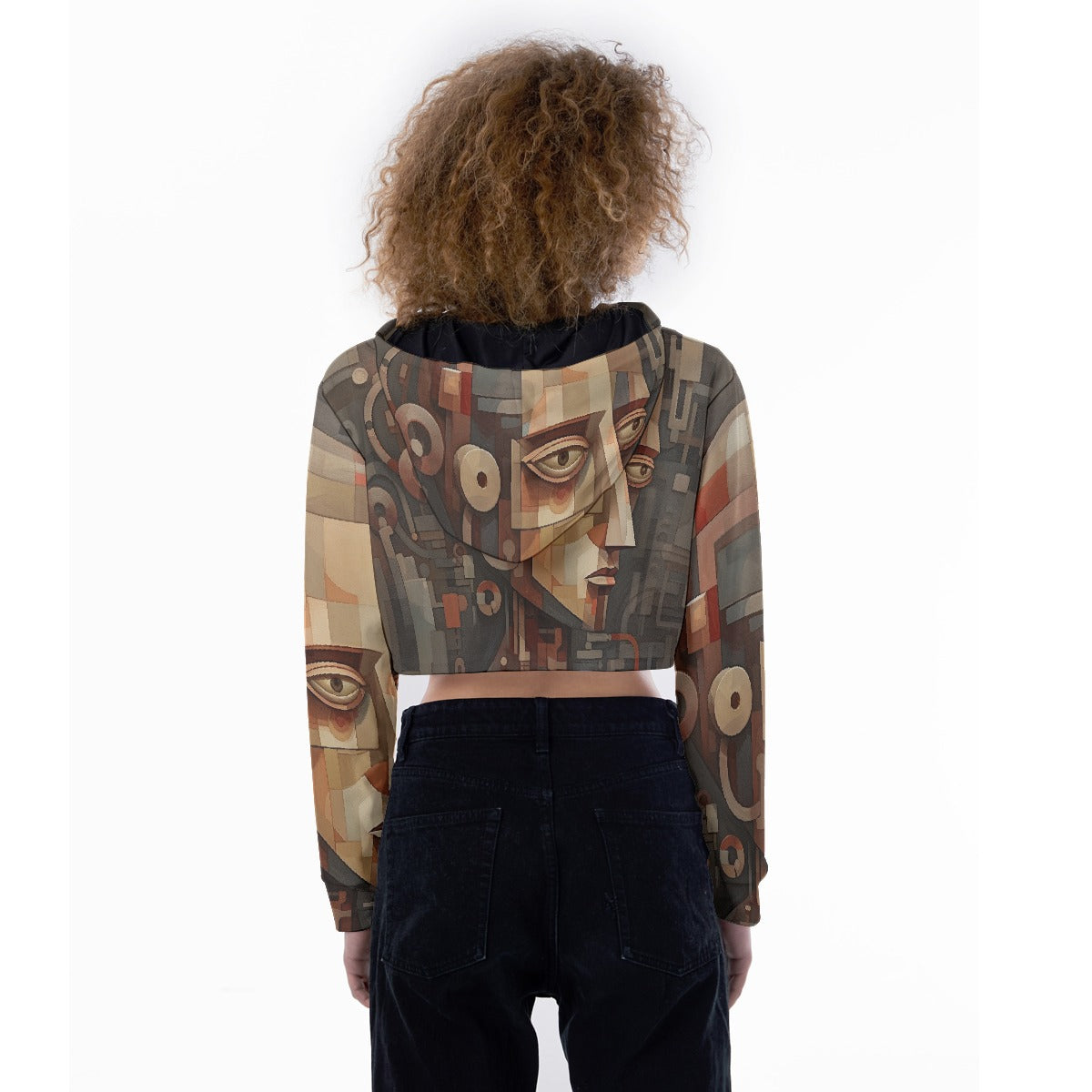 All-Over Print Women's Crop Top Hoodie