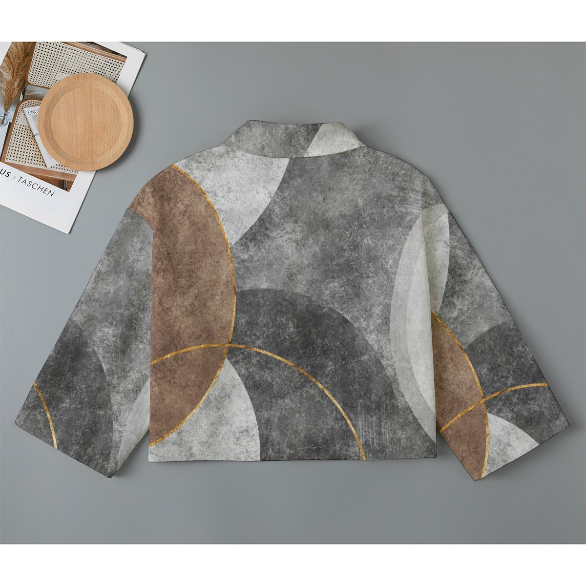 All-Over Print Women's Cropped Jacket | 245GSM Cotton