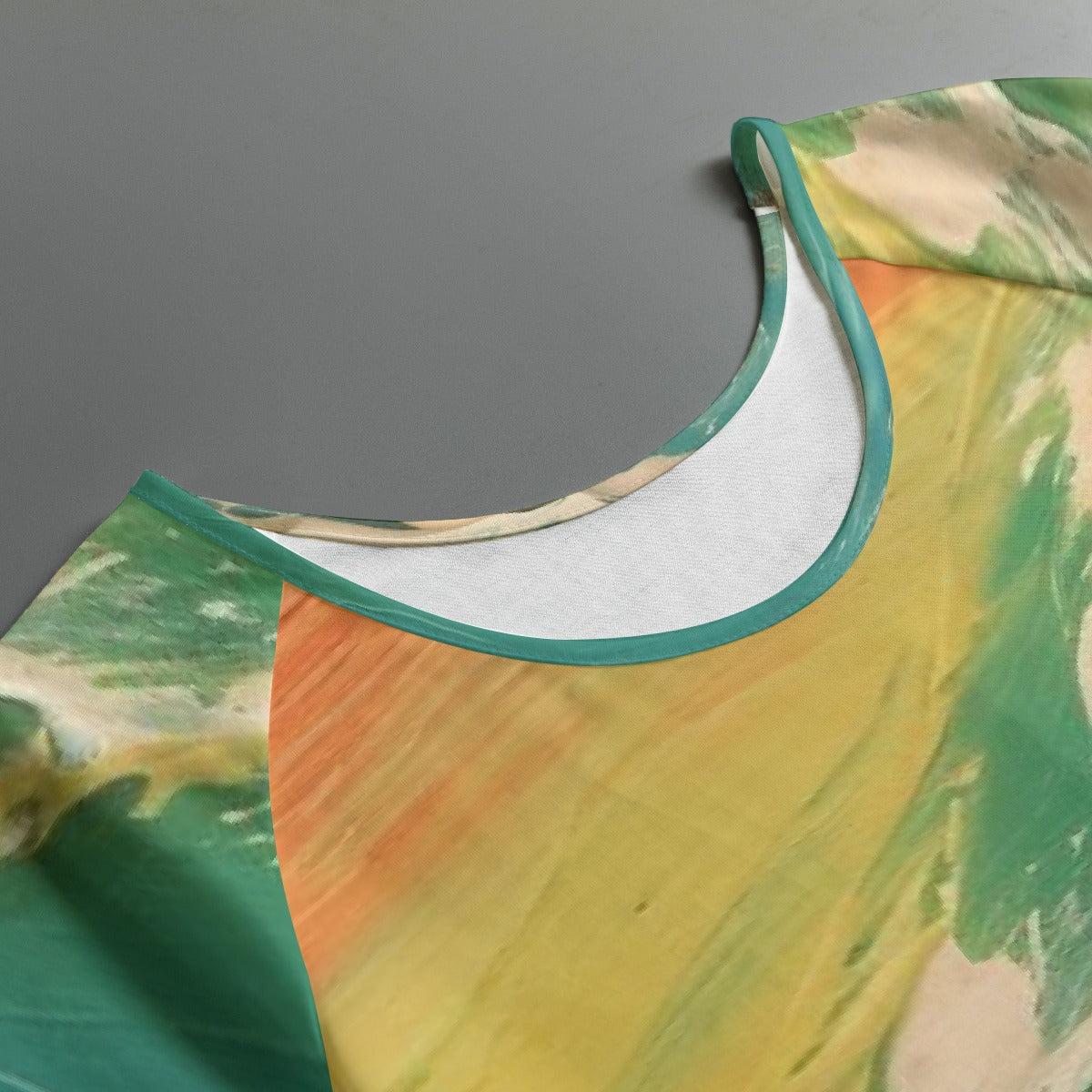 All-Over Print Women's Round Neck T-shirt With Raglan Sleeve