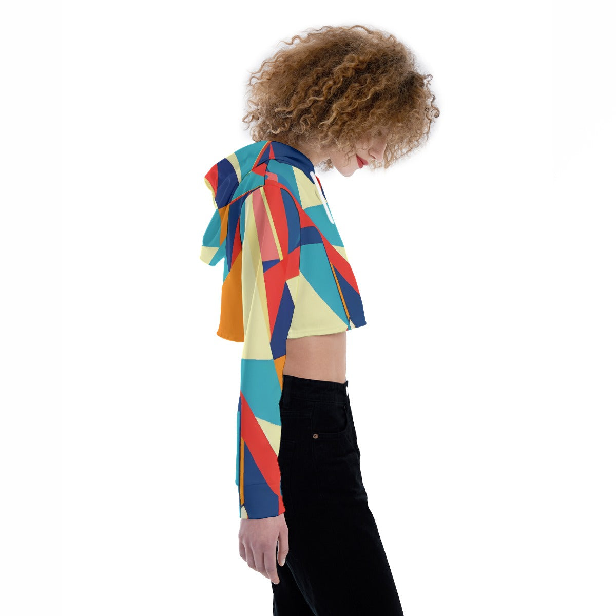 All-Over Print Women's Crop Top Hoodie
