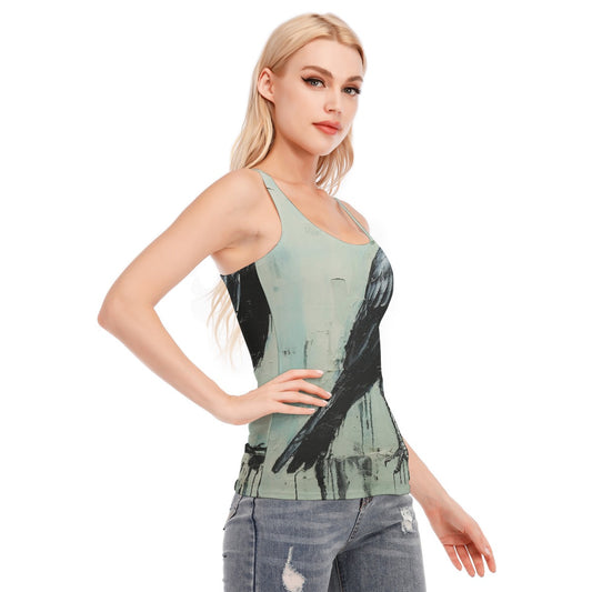 All-Over Print Women's Racer Vest | 190GSM Cotton