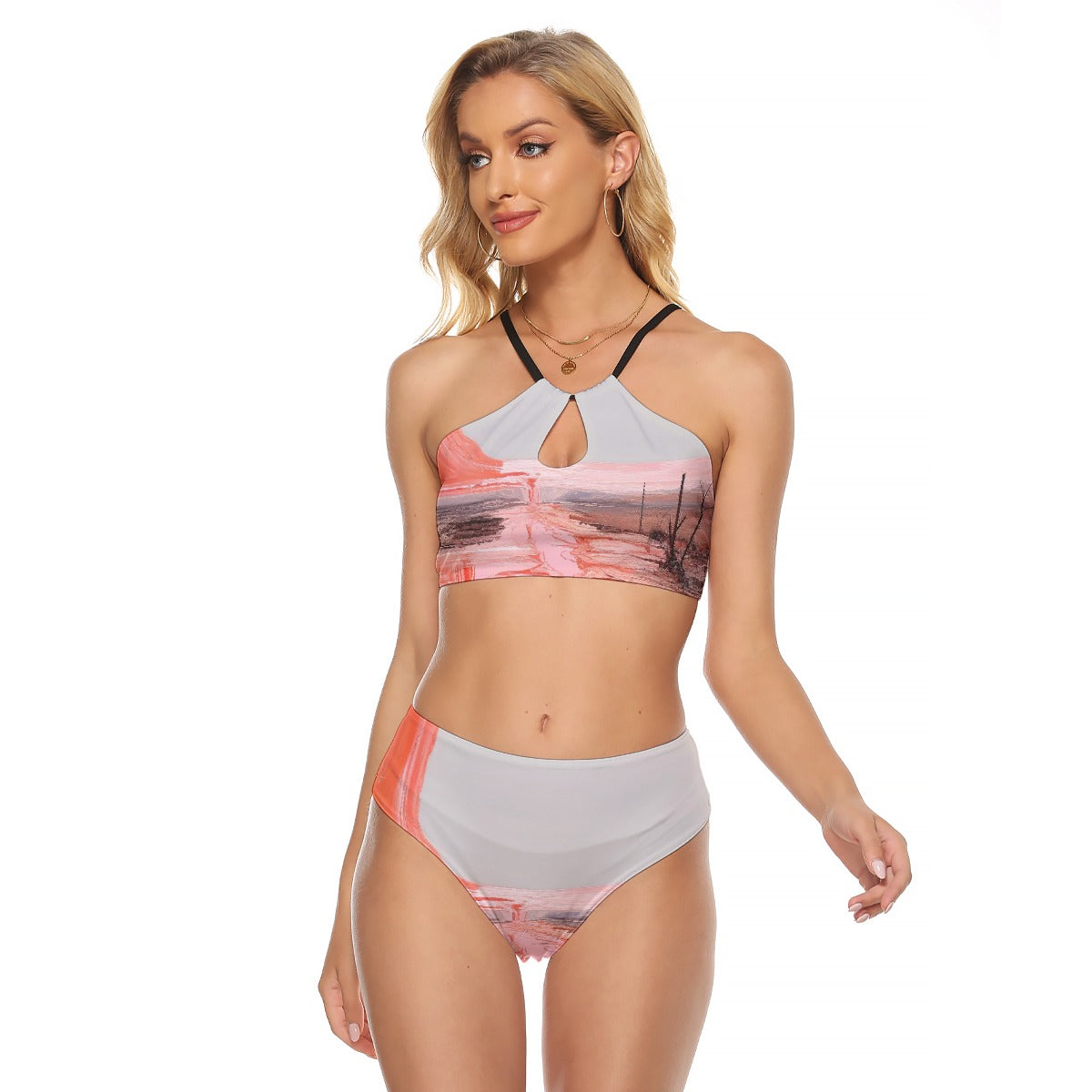 All-Over Print Women's Cami Keyhole One-piece Swimsuit