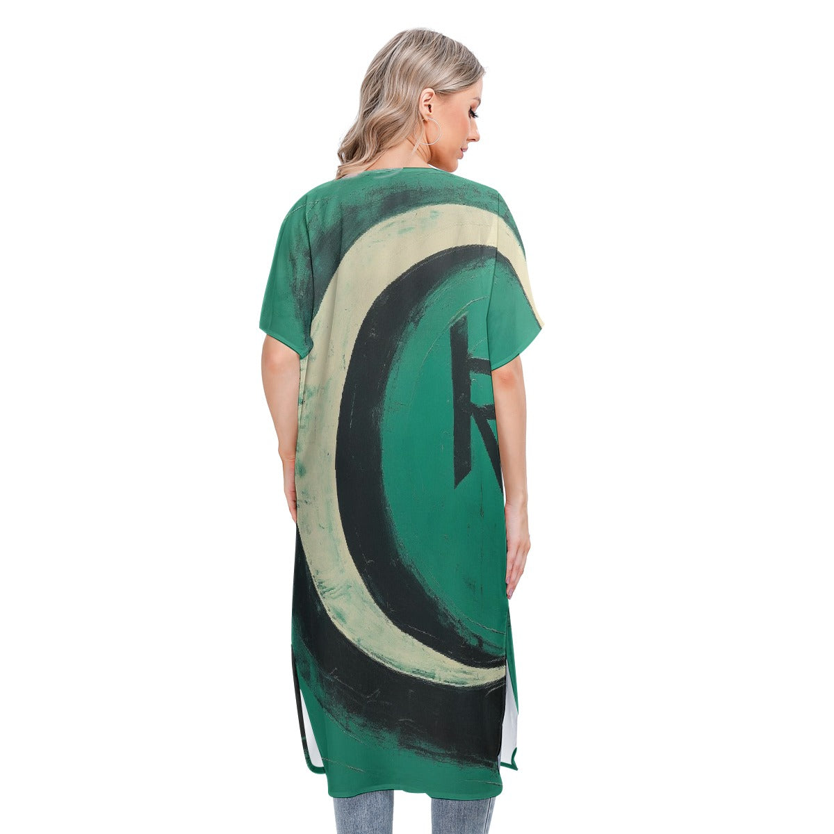 All-Over Print Women's Short Sleeve Cardigan