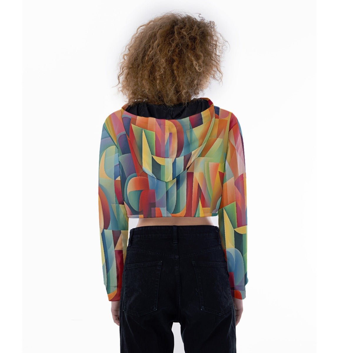 All-Over Print Women's Crop Top Hoodie