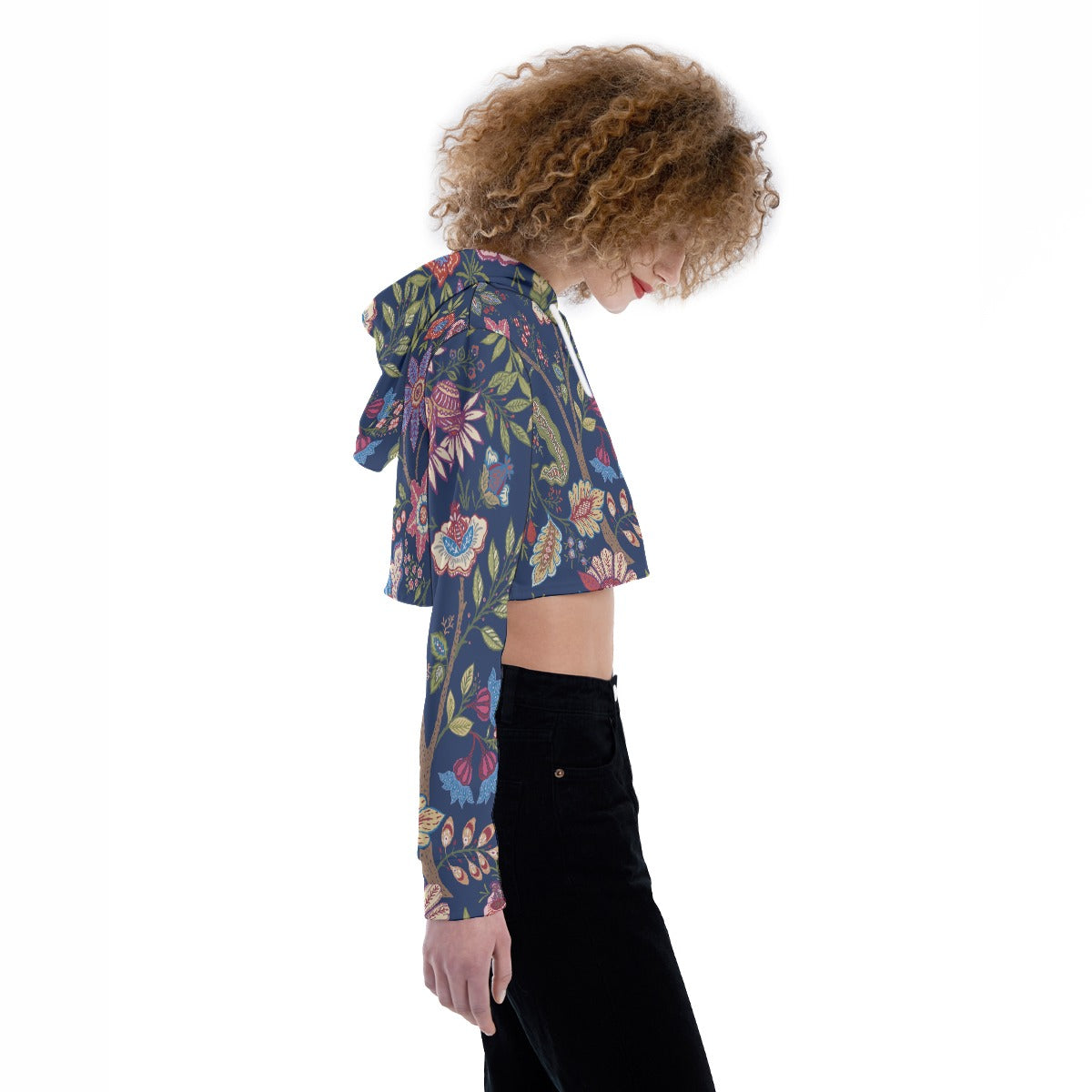 All-Over Print Women's Crop Top Hoodie