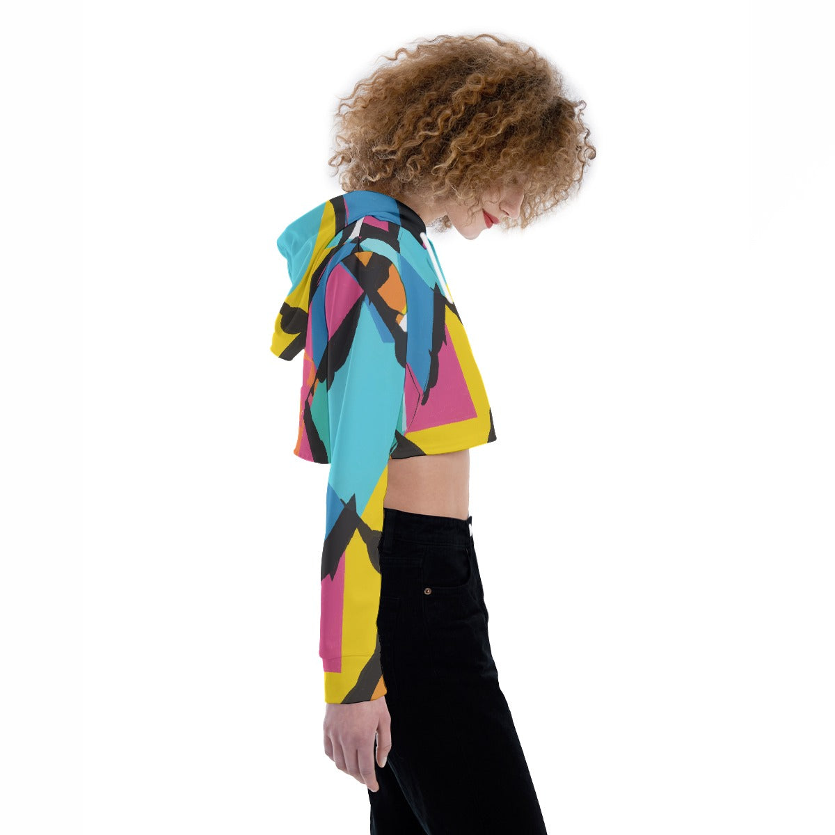 All-Over Print Women's Crop Top Hoodie