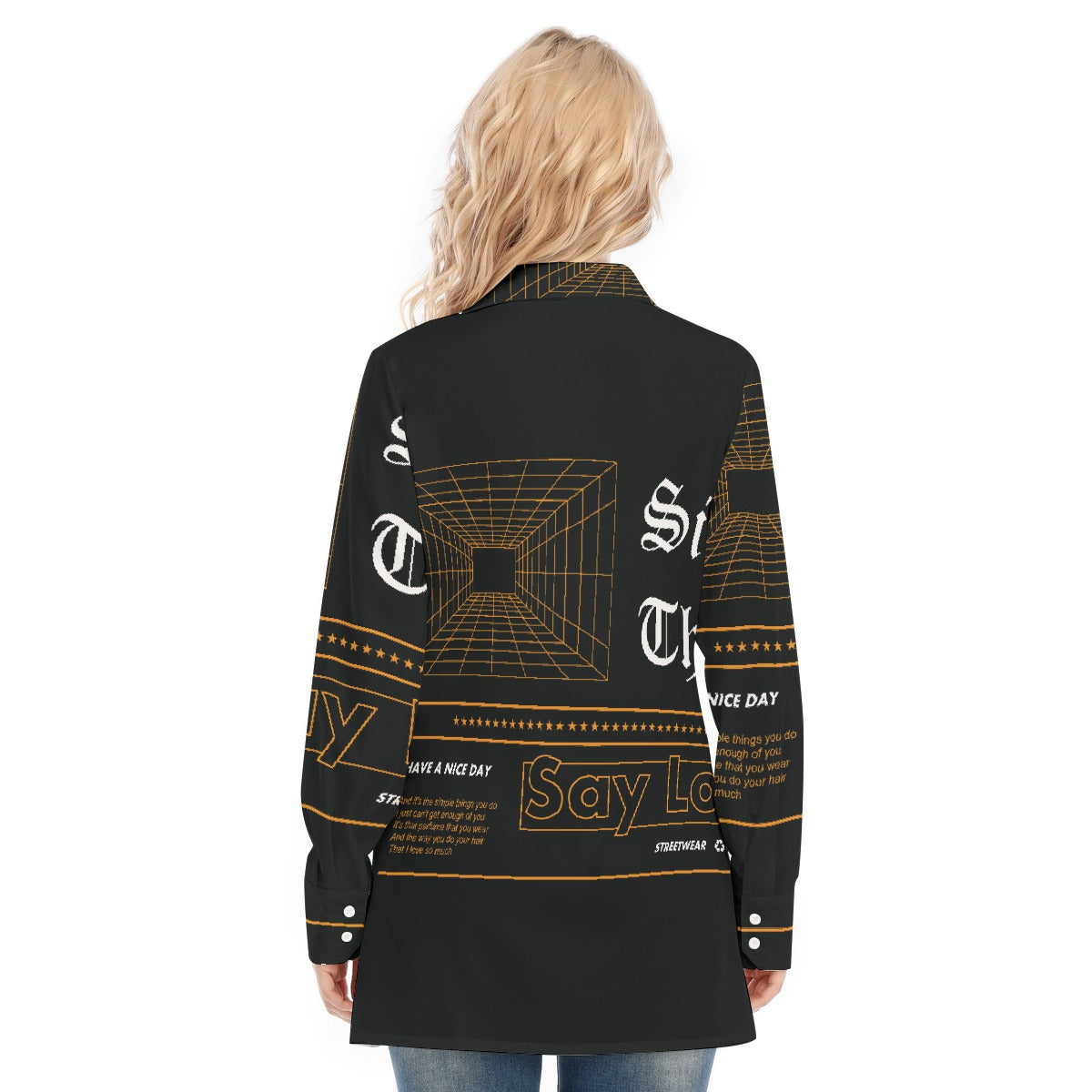 All-Over Print Women's Long Shirt