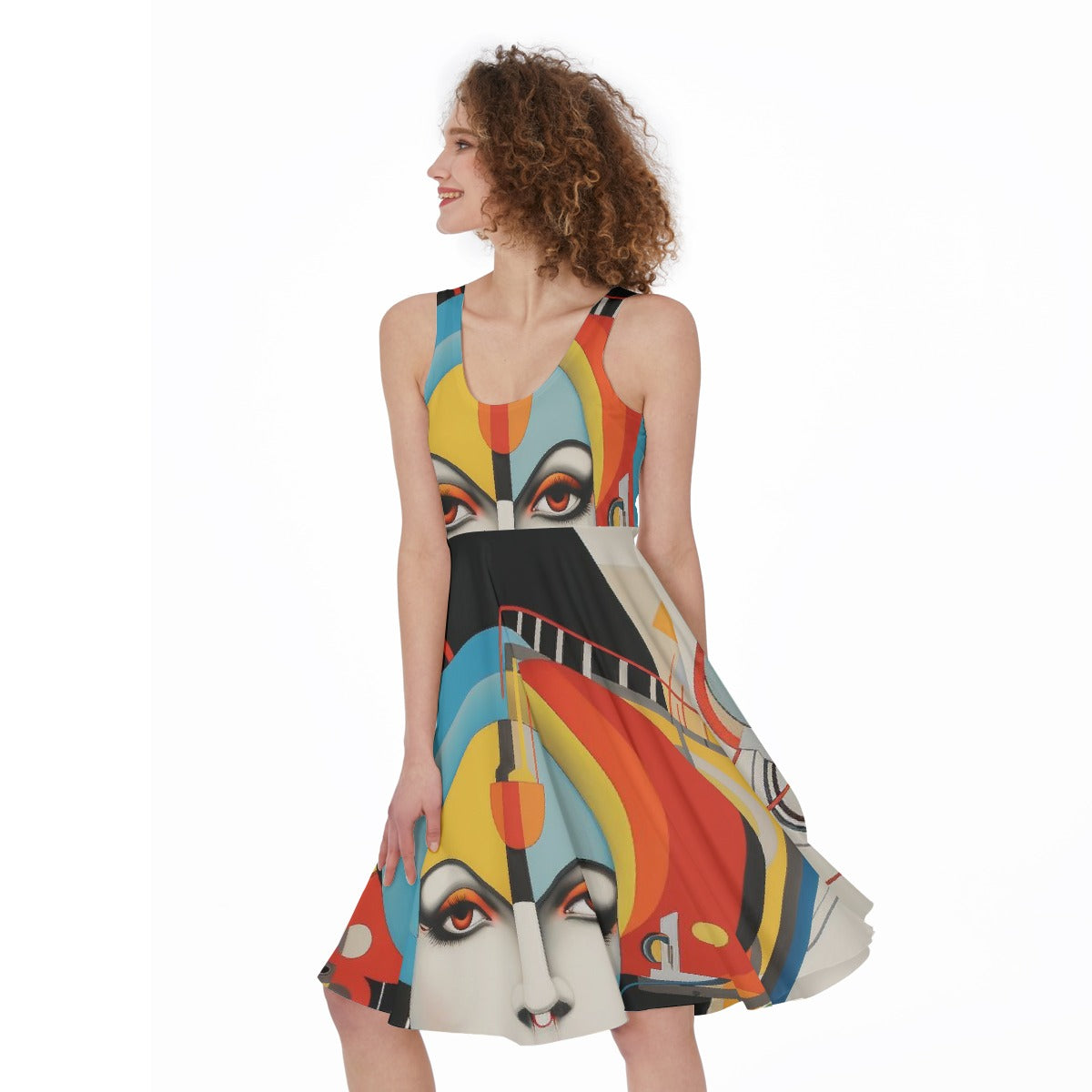 All-Over Print Women's Sleeveless Dress