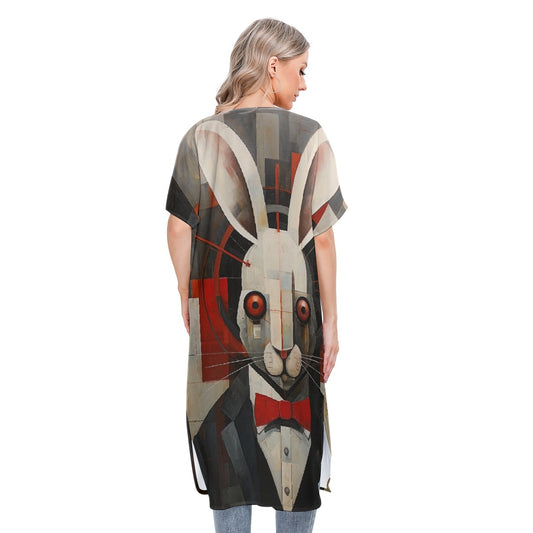 All-Over Print Women's Short Sleeve Cardigan